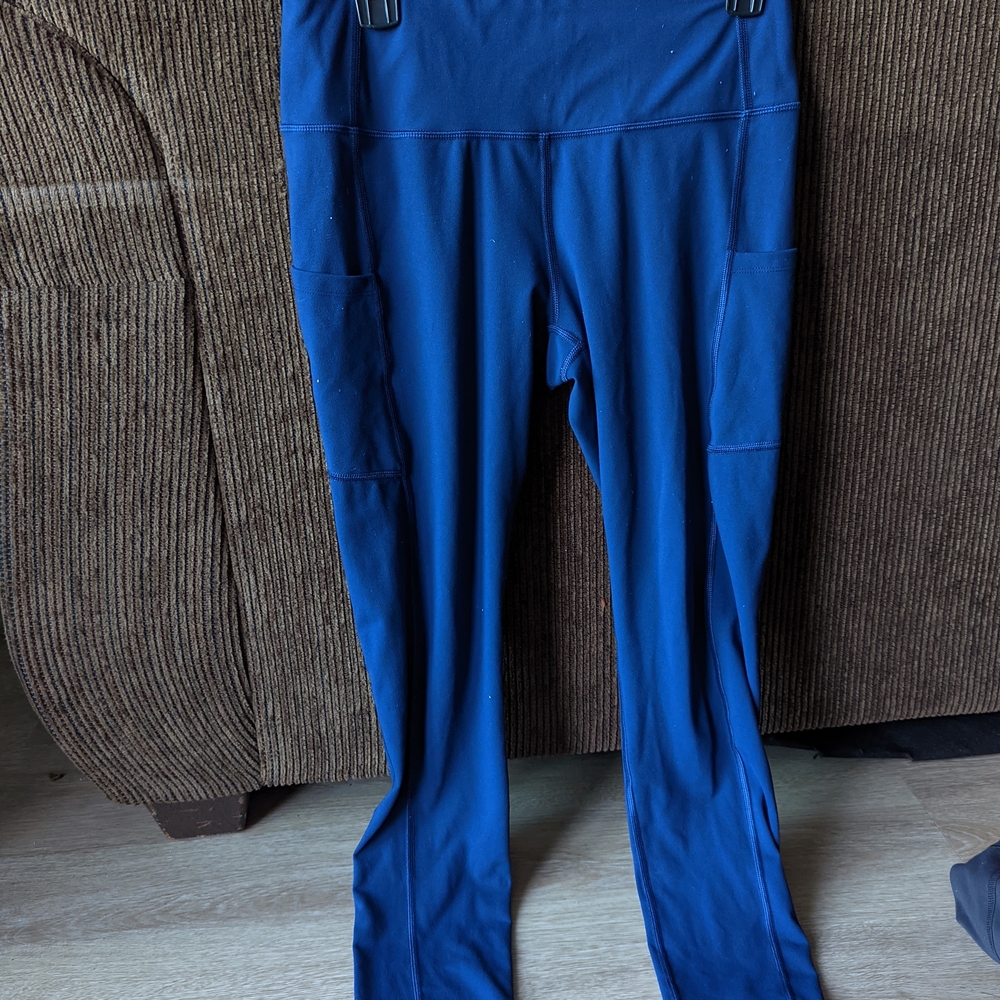 Women's Blue High-Waisted Pants